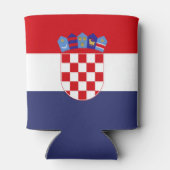 Kroatië vlag blikjeskoeler (Achterkant)