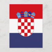 Kroatië vlag briefkaart (Voorkant)