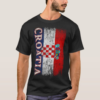 Kroatië Vlag Cadeau Vrouwen Mannen Kinderen Kroati T-shirt