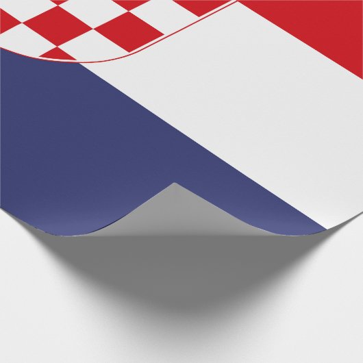 Kroatië vlag cadeaupapier (Hoek)
