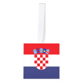 Kroatië vlag decoratie (Voorkant)