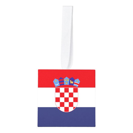 Kroatië vlag decoratie (Voorkant)