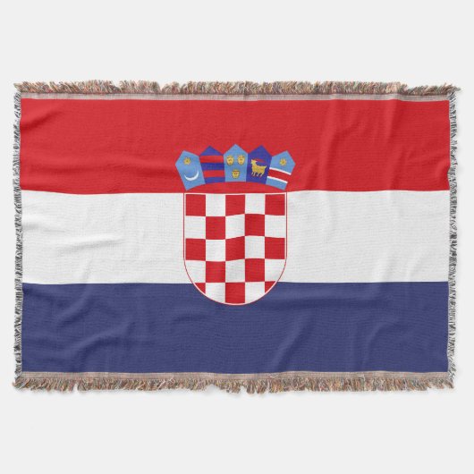 Kroatië vlag deken (Voorkant)