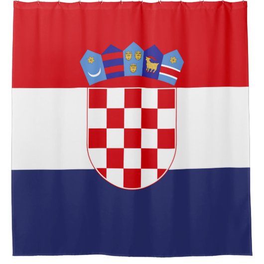 Kroatië vlag douchegordijn (Voorkant)