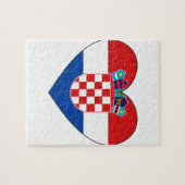 Kroatië - vlag eenvoudig legpuzzel (Horizontaal)