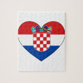 Kroatië - vlag eenvoudig legpuzzel (Verticaal)