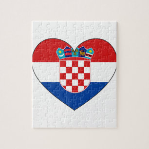 Kroatië - vlag eenvoudig legpuzzel