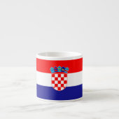 Kroatië vlag espresso kop (Voorkant)