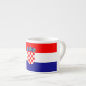 Kroatië vlag espresso kop (Voorkant rechts)