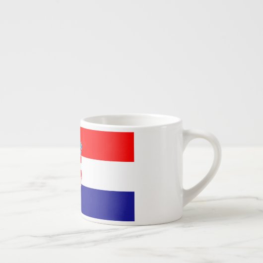 Kroatië vlag espresso kop (Rechts)