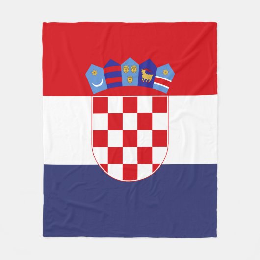 Kroatië vlag fleece deken (Voorkant)