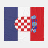 Kroatië vlag fleece deken (Voorkant (Horizontaal))