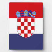 Kroatië vlag fotoplaat (voorkant)