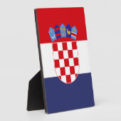 Kroatië vlag fotoplaat (Zijkant)