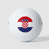 Kroatië vlag golfballen (Voorkant)
