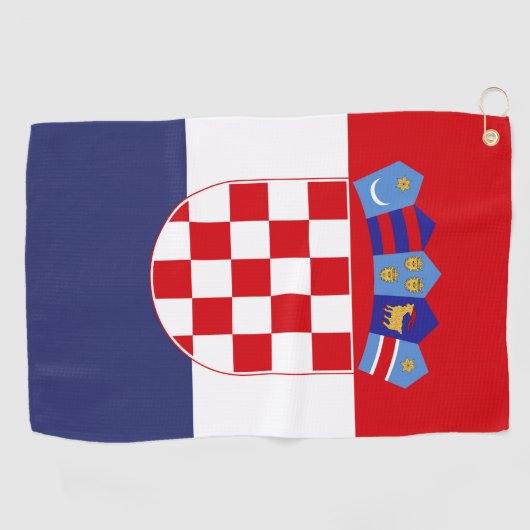 Kroatië vlag golfhanddoek (Horizontaal)