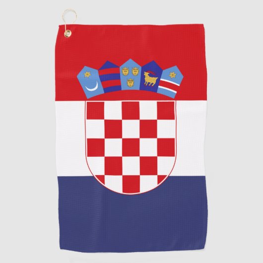 Kroatië vlag golfhanddoek (Voorkant)