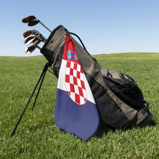 Kroatië vlag golfhanddoek (Groen)