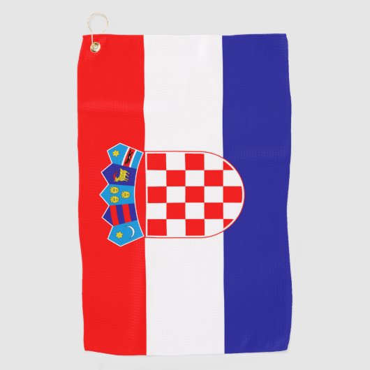 Kroatië Vlag Golfhanddoek (Voorkant)