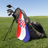 Kroatië Vlag Golfhanddoek (Groen)