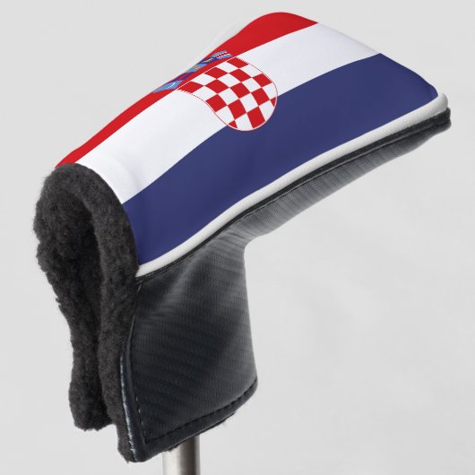 Kroatië vlag golfheadcover (3/4 voorkant)
