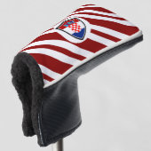 Kroatië vlag golfheadcover (3/4 voorkant)