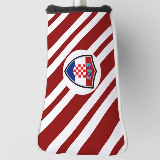 Kroatië vlag golfheadcover (Draai 90)