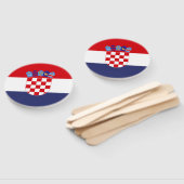 Kroatië vlag handwaaier (Niet-gemonteerd)
