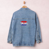 Kroatië vlag kaart denim jacket (Hangar)