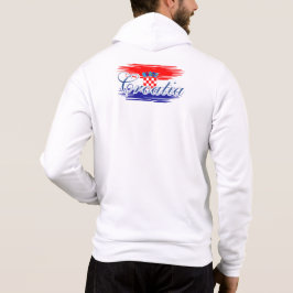 Kroatië vlag kaart hoodie