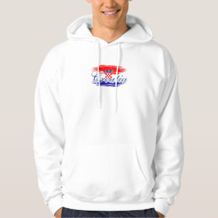 Kroatië vlag kaart hoodie