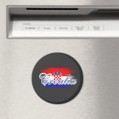 Kroatië vlag kaart magneet (Insitu (Vaatwasser))