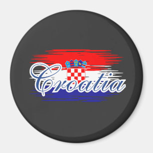Kroatië vlag kaart magneet