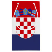 Kroatië vlag klein cadeauzakje (Achterkant)