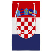 Kroatië vlag klein cadeauzakje (Voorkant)