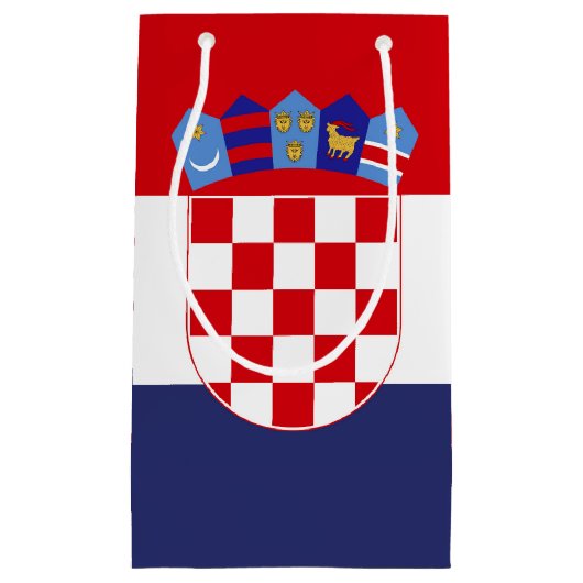 Kroatië vlag klein cadeauzakje (Voorkant)