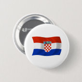 Kroatië Vlag Knop Ronde Button 5,7 Cm (Voorkant /achterkant)