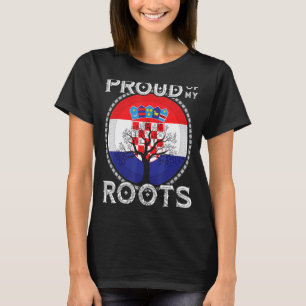 Kroatië - vlag Kroatische roet Hrvatske Kroatië Za T-shirt