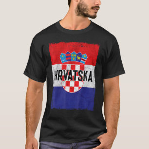 Kroatië - vlag Kroatische roet Hrvatske Kroatië Za T-shirt