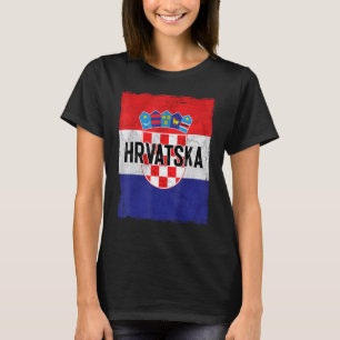 Kroatië - vlag Kroatische roet Hrvatske Kroatië Za T-shirt