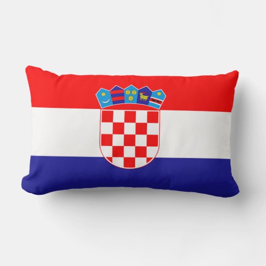 Kroatië Vlag Kussen (Voorkant)