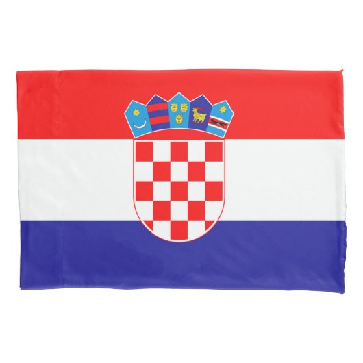 Kroatië Vlag Kussensloop (Voorkant)