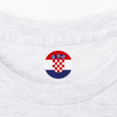 Kroatië vlag labels (Aangebracht)