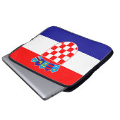 Kroatië Vlag Laptop Sleeve (Voorkant onderkant)