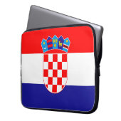 Kroatië Vlag Laptop Sleeve (Voorkant Links)