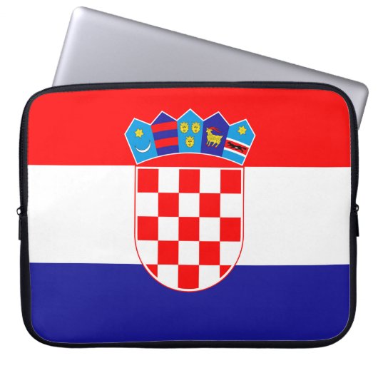 Kroatië Vlag Laptop Sleeve (Voorkant)