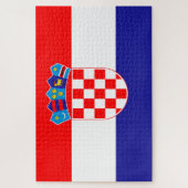Kroatië vlag legpuzzel (Verticaal)