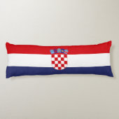 Kroatië vlag lichaamskussen (Achterkant)