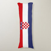 Kroatië vlag lichaamskussen (Voorkant Verticaal)