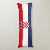 Kroatië vlag lichaamskussen (Achterkant (Verticaal))